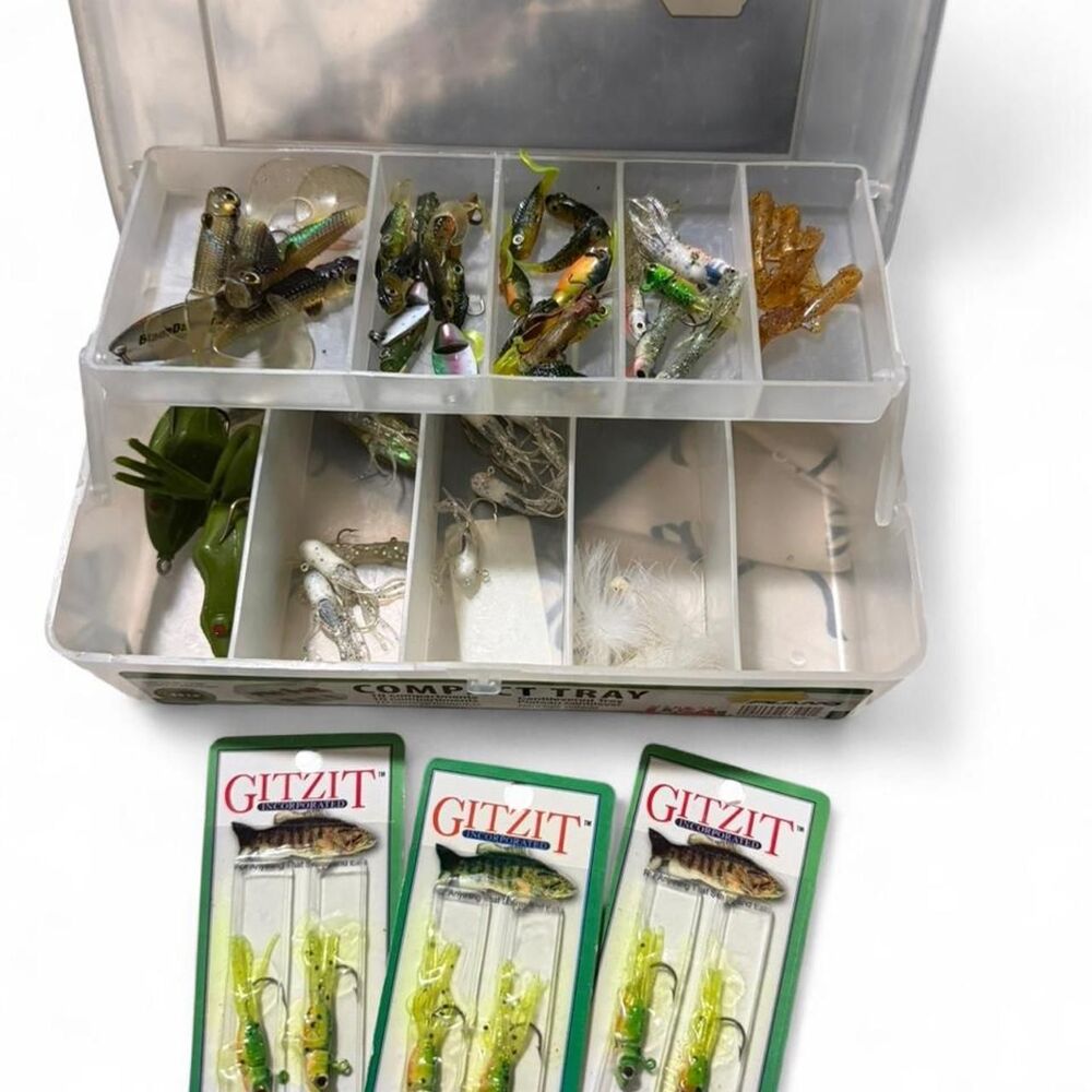 Plano Fishing Tackle Box with Assorted Lures